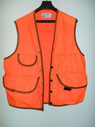 Vintage Forestry Suppliers Orange Canvas Surveyors Vest XL