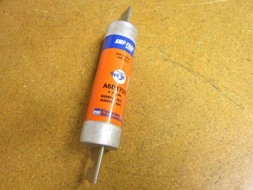 Amp trap a6d175r dual element time delay fuse 175a 600v ac/dc used for sale