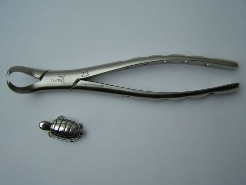 1- Dental Extraction Extracting Forceps #23 Dental Plier Dental Instruments