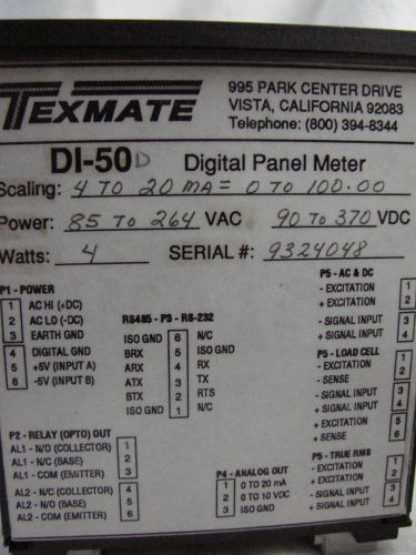 Texmate DI-50D Digital Panel Meter