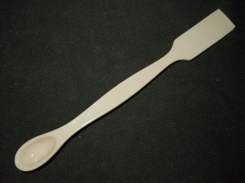 Coors Coorstek 165mm Glazed Porcelain Dual Spatula Spoon Tool 60480, Chipped