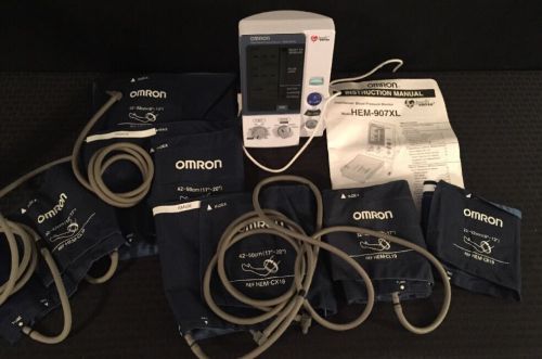 OMRON Intelli Sense Digital Blood Pressure Monitor HEM-907XL w/Cuffs &amp; Manual
