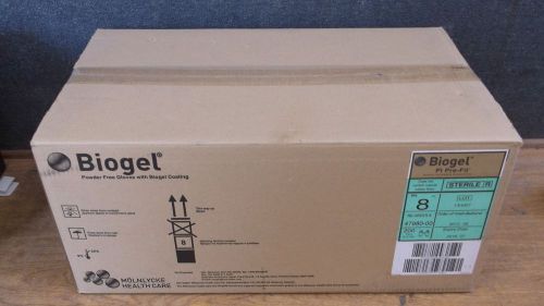 One case 200 pair biogel-pi-pro-fit-synthetic-surgical-glove size 8 4 boxes 50 for sale