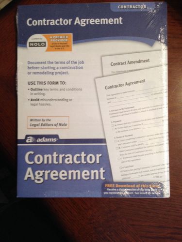 Contractor Agreement  Adams legal forms  LF-155