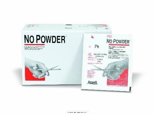 8605 No Powder Latex Powder Free Surgical Gloves Cream Sz 7.5  50 ct  by Ansell
