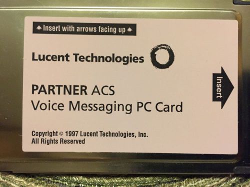 Lucent ACS Voice Messaging PC Card