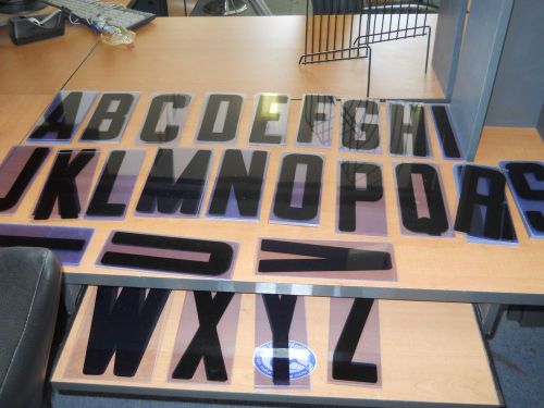 COMPLETE SET OF 8&#034; BLACK LETTERS FOR PORTABLE SIGNS