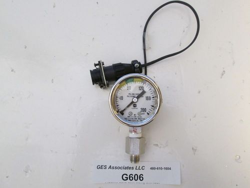 US GAUGE  Pressure Switch with Gauge 0-200PSI