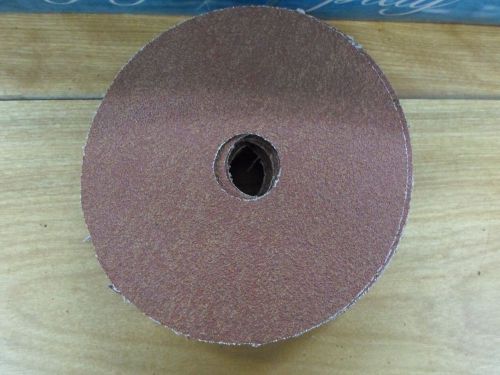 Sandpaper discs lot, cloth back, center hole, 4 1/2&#034; disc, recycled