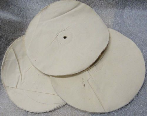 10&#034; x 18 ply 1/2&#034; center hole white loose cotton polishing buffing wheel buffs for sale