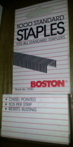 5000 Boston standard staples 1/4&#034; half strips 105 per strip, rust resistance