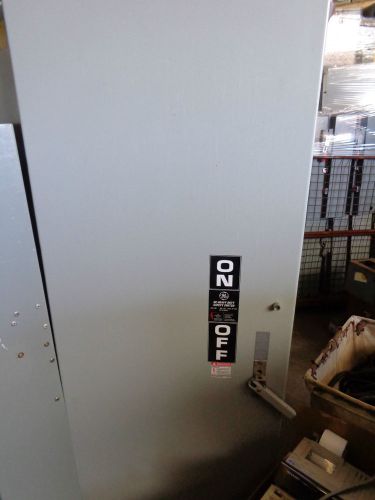 New general electric 400a, 3p, 600v, fusible, nema-12 safety switch cat. th3365j for sale