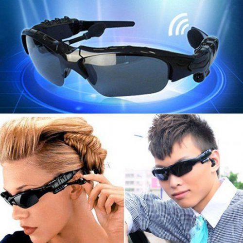 Wireless Flip-up Sunglasses Bluetooth Stereo Music Headphone Tablet PC Bid
