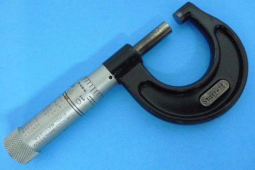 Starrett no. 436-1 0-1&#034; micrometer machinist tools *free shipping* #3*20 for sale