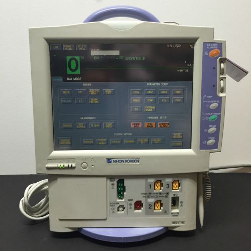 Nihon Kohden BSM-4114A Portable Bedside Monitor ECG/BP CO2 SpO2 Nellcor FiO2
