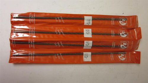 Lot 4x b&amp;a 1/4&#034; x 18&#034; carbide-tipped masonry drill bit sm-303 slow sprial flute for sale