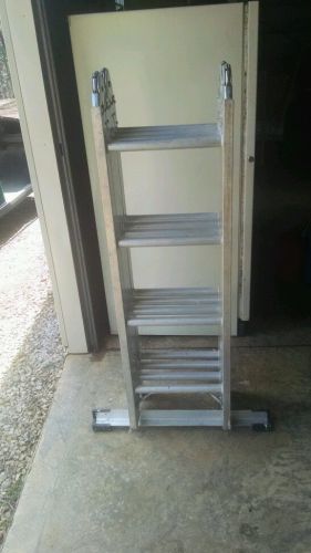 Aluminum adjustable ladders 16&#039;werner scaffold for sale