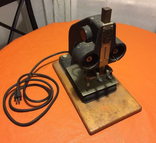 Vintage Speed Printz Gold Stamping Machine -Made in the USA -Works!