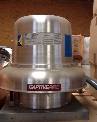 Captive-aire systems centrifugal downblast belt drive exhaust fan model dd11fa for sale