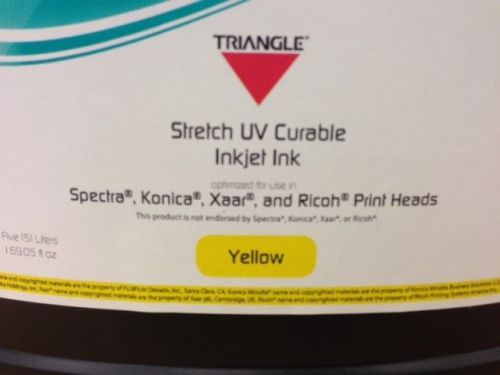 UV Curable Pigmented Inkjet Ink - Yellow 5 Liter bottles - Box of 4 (20 Liters)