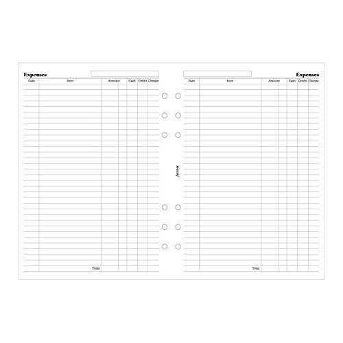 Filofax A5 Expense Sheets (B340605)