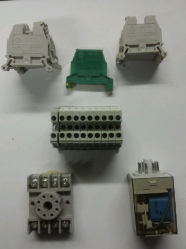 Allen and Bradley 1492 - w4 terminal blocks and relay 700 - ha3 2 Z 24