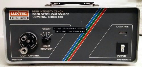 LUXTEC 1900 ENDOSCOPIC LAPAROSCOPIC 150W XENON FIBER OPTIC LIGHT SOURCE