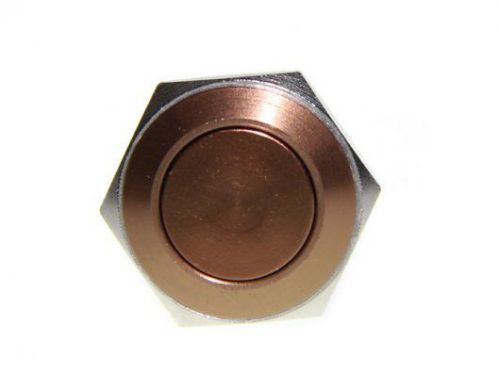 16mm Anti-vandal Metal Push Button - Brow - Stainless DIY Maker Seeed BOOOLE