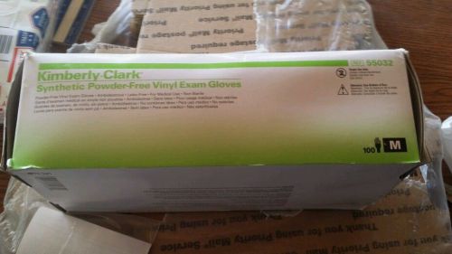 KIMBERLY CLARK Size M Synthetic Powder-Free Exam Gloves - KIM55032