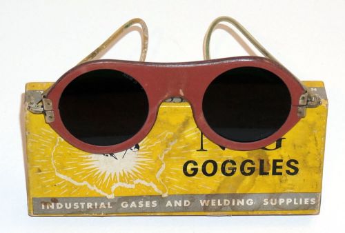 Vintage Welding Goggles/Glasses - NCG - w/Original Box - Punk Sunglasses