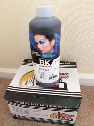 BLACK - InkTec SUBLINOVA SMART Professional Sublimation Ink dye heat press 1ltr