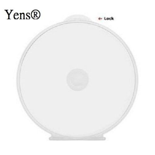 Yens® 50 Clear Round ClamShell CD DVD Case, Clam Shells with Lock