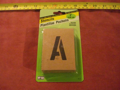 (3310.) Stencils for Letters &amp; Numbers 2&#034; Re useable