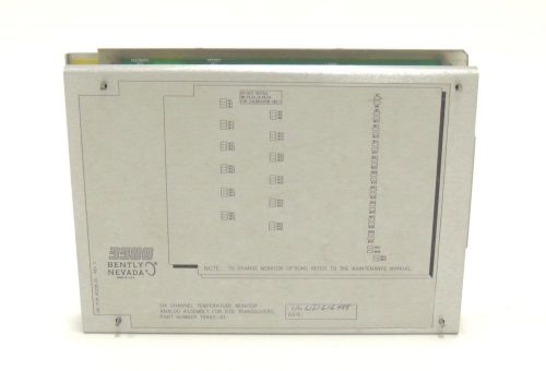 Rebuilt Bently Nevada 3300 Six Channel Temperature Monitor 79492-01  6 Mo Wty