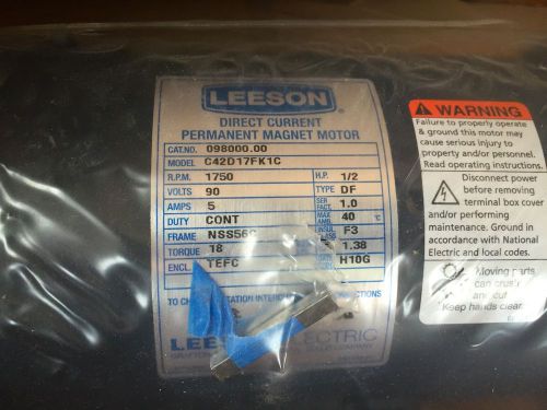 Direct Current Permanent Magnet Motor Leeson model # c42d17fk1c