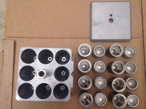 8- hard stainless steel vial grinding jars for retsch pm400 mill mixer +freeship for sale