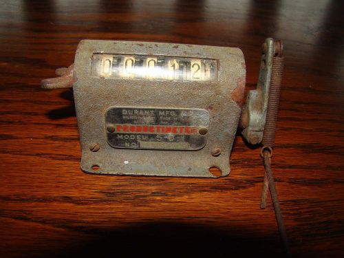 Vintage Industrial Durant Manufacturing Productimeter Machine Counter # 5-D-1