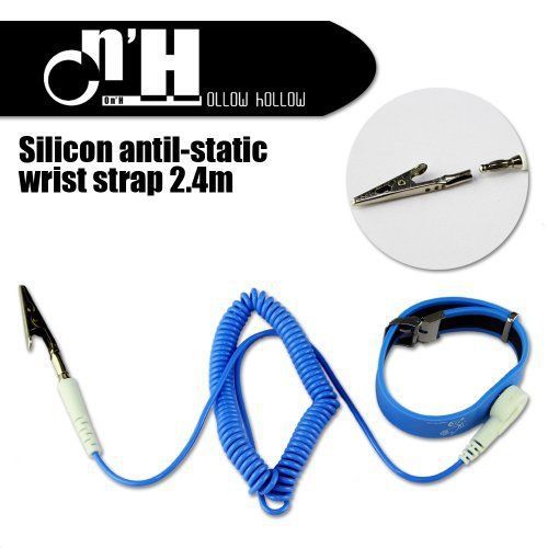 Ollow Hollow (TM)Cool 2.4M Silicon Anti-Static Wrist Strap Grounding Cord with