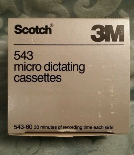 3M Micro Dictating Cassettes 543, 2 Boxes, 10 Total NIB