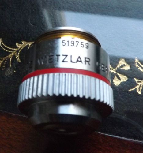 Leitz Wetzlar Microscope Objective Lens 160/- EF 4/0.12  - 519759