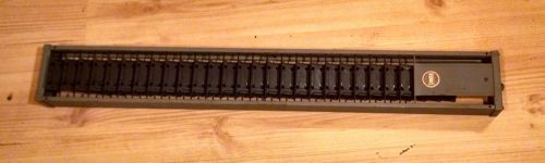 Heavy duty metal stromberg time clock punch card holder 25 slots vintage for sale