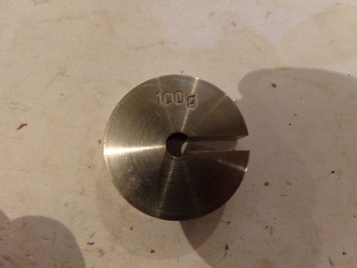SLOTTED WEIGHT 100 GRAMS -  NEW