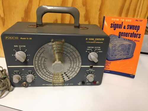 PACO Signal Generator G-30 RF, Mod. RF, Ext. Mod, Audio. TV/RF Marker Generator