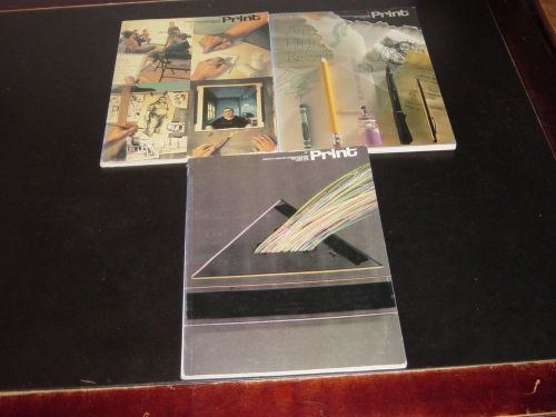 PRINT AMERICA&#039;S GRAPHIC ARTS MAGAZINE 1986 JAN/FEB, MAR/APR, MAY/JUN    VF