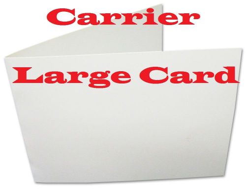 5 Carriers Sleeves Sheets For Laminating Pouches,  CARD SIZE 4-1/4 x 3-1/8
