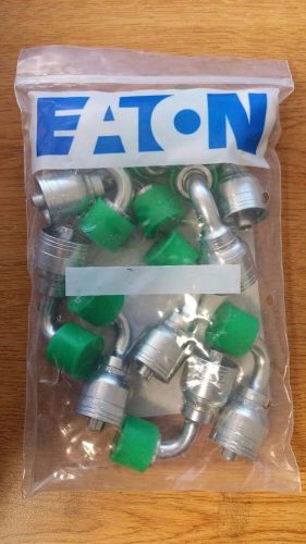 Eaton fitting 1aa6frb6, elbow, 3/8 in hose, 11/16-16 ors (10 fittings) for sale