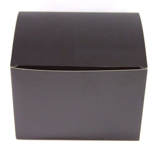 Lot of 100 6x4.5x4.5 Gift Retail Shipping Packaging boxes Black light cardboard