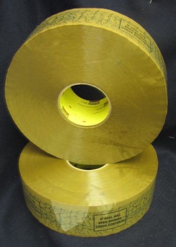 BOX TAPE/SECURITY TAPE 2 ROLLS/ APROX 1000 YD PER ROLL !!