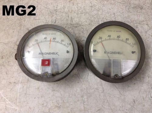 Dwyer Magnehelic Differential Pressure Gauge 0-1.0&#034;- Lot of 2