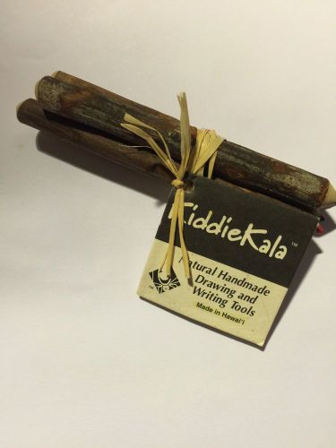 Kiddie Kala, Hand Carved Colored Pencils (4),New, Made In Hawaii,(10) Free Cards